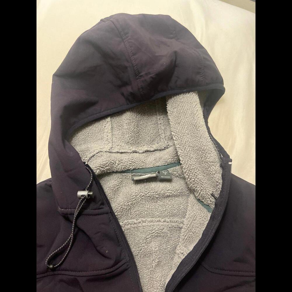 Eggplant purple New Balance warm fleece lined all weather thin jacket small